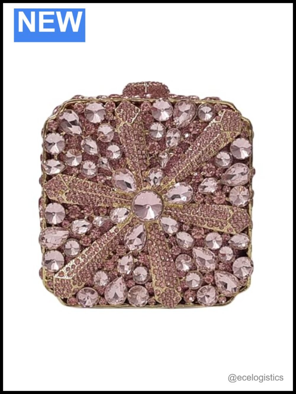 Crystal Box Clutch Glitter Evening Bags Rhinestone Handbags Women Party Wedding